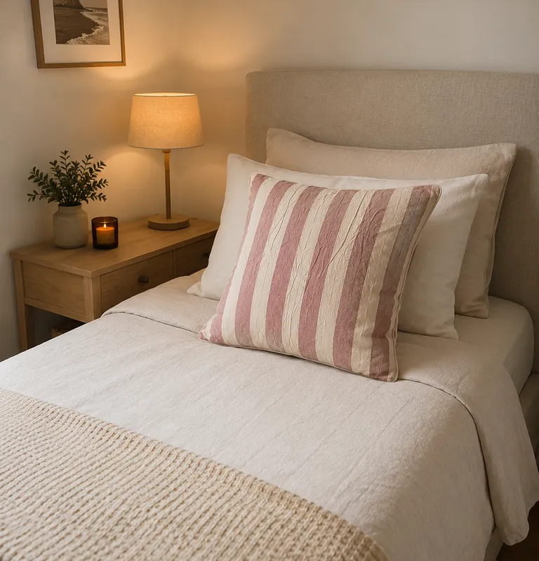 Almohadón Blush en Gris - Textiles, Uruguay | Decilo con Alma