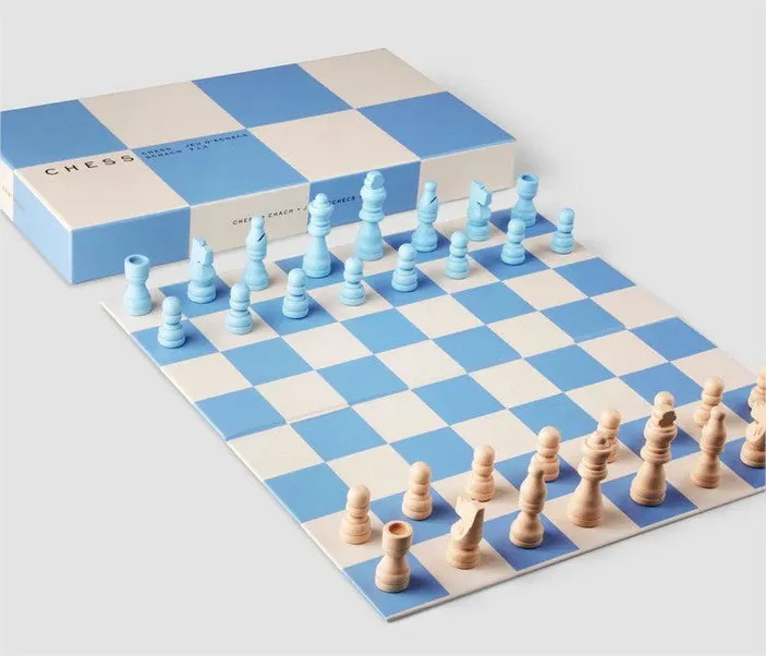 Juego Ajedrez Celeste en Multicolor - Decoración, Uruguay | Martinika Deco