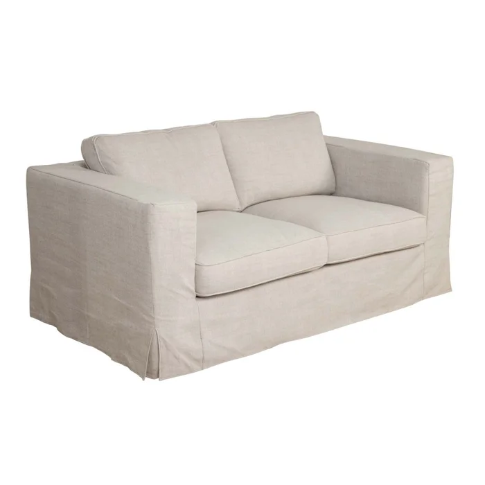 Sofá Con Funda Desmonttable 2 Cuerpos Tela-y-madera Natural-beige Charlie Natural en Madera natural - Sillones y sofás, Uruguay | Divino, vista 3