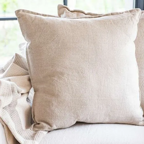 ALMOHADON PAZ - LINO BEIGE - 55 X 55 en Beige - Textiles, Uruguay | La Iberica