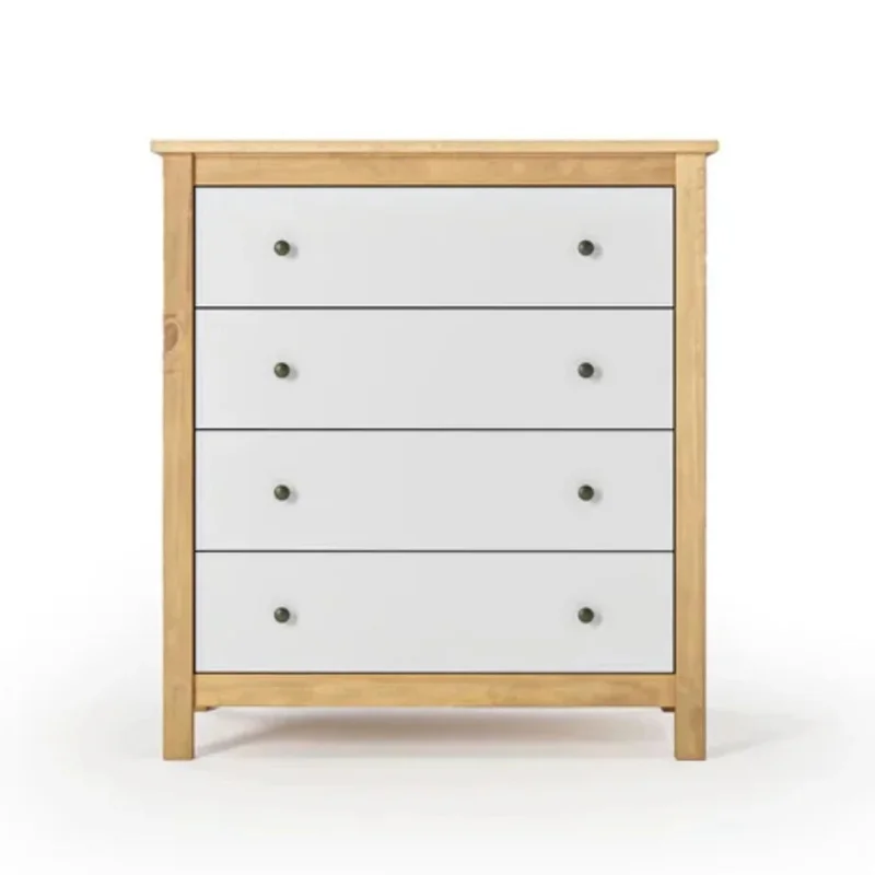 Cómoda 4 Cajones - Línea Maden - Blanco en Blanco - Cómodas, Uruguay | Ecowood, vista 4