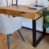 Escritorio IRON 2 Cajones 1.20m en Madera natural - Escritorios y sillas de escritorio, Uruguay | Finkel, vista 1 de 3