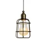 Vintage jaula con bombilla Oval en Negro - Lámparas colgantes, Uruguay | Darko Lighting, vista 1 de 4