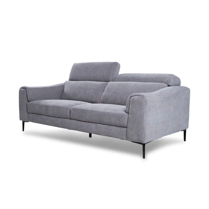 Sofá Hashtag - Tela Microfibra - 3 cuerpos - 6686-7 Gris en Gris - Sillones y sofás, Uruguay | NYR, vista 3