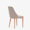 Silla Rosie de chenilla y patas de madera maciza de fresno con acabado natural - marrón en Marrón, Natural - Sillas, Uruguay | Kavehome, vista 8 de 10
