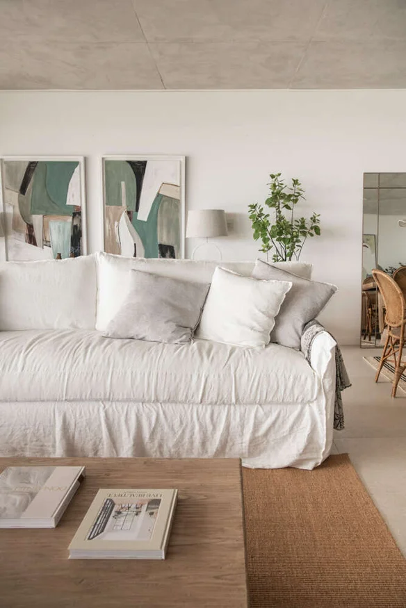 SILLON ALMA XL LINO BLANCO - 2.80 MTS - Sillones y sofás, Uruguay | La Iberica, vista 2