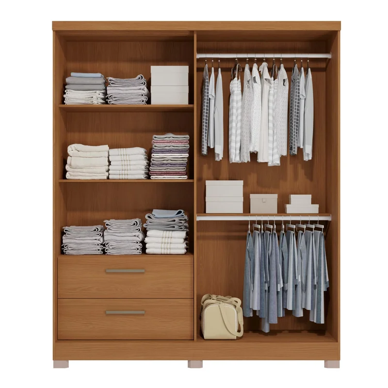 Ropero 3 Puertas y cajones 180cm Milan en Blanco - Roperos y placares, Uruguay | Balton, vista 9