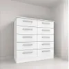 Cómoda 10 cajones R. Metalicos Blanca - Cómodas, Uruguay | Que Sal Muebleria, vista 1 de 3