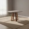 Mesa De Comedor Mdf-y-madera Blanco Bennett en Blanco - Mesas de comedor, Uruguay | Divino, vista 1 de 4
