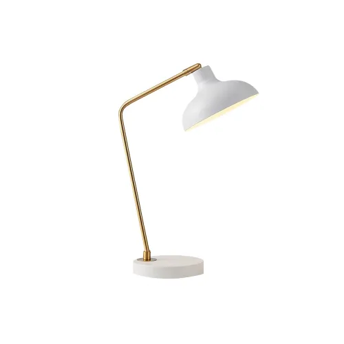 Lámpara de Mesa Arkansas Blanco en Blanco - Lámparas de mesa, Uruguay | Serlux