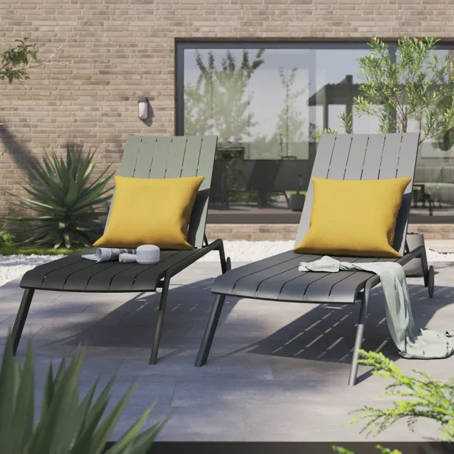 Reposera Idaho gris en Gris - Muebles para el exterior, Uruguay | Naterial Uruguay