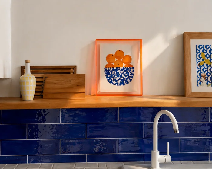 Marco Acrílico Naranja - Marcos, Uruguay | Mara Estudio, vista 2