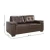 Sillon 3 cuerpos Eco Cuero - Chocolate en Marrón - Sillones y sofás, Uruguay | La Cueva Muebles, vista 14 de 14