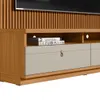 Rack con Panel Ouro Preto Listones de madera y Led 180cm MDF/MDP - Muebles para TV, Uruguay | Balton, vista 5 de 7