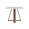Mesa de comedor Avena - Con vidrio - 160 - Canela y Off White en Blanco - Mesas de comedor, Uruguay | NYR, vista 5 de 5