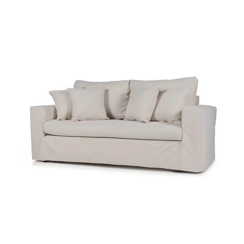 Sofá Moscow con Funda - Tela Rústica - 2,5 cuerpos - TD5260-1635 (Beige) en Beige - Sillones y sofás, Uruguay | NYR