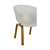 Silla De Comedor Polipropileno-y-madera Blanco Gardenia en Blanco - Sillas, Uruguay | Divino, vista 4 de 4