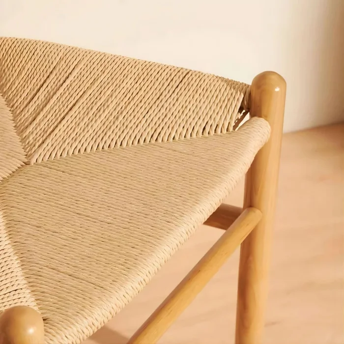 Silla Wishbone - Madera y Ratán natural - Natural en Madera natural - Sillas, Uruguay | Ecowood, vista 4