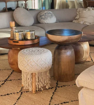 Banquito Hawaii en Beige - Decoración, Uruguay | Martinika Deco, vista 3