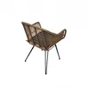SILLA DE COMEDOR C/POSABRAZOS RATTAN Y METAL en Multicolor - Sillas, Uruguay | Alfa Ventas, vista 5 de 5