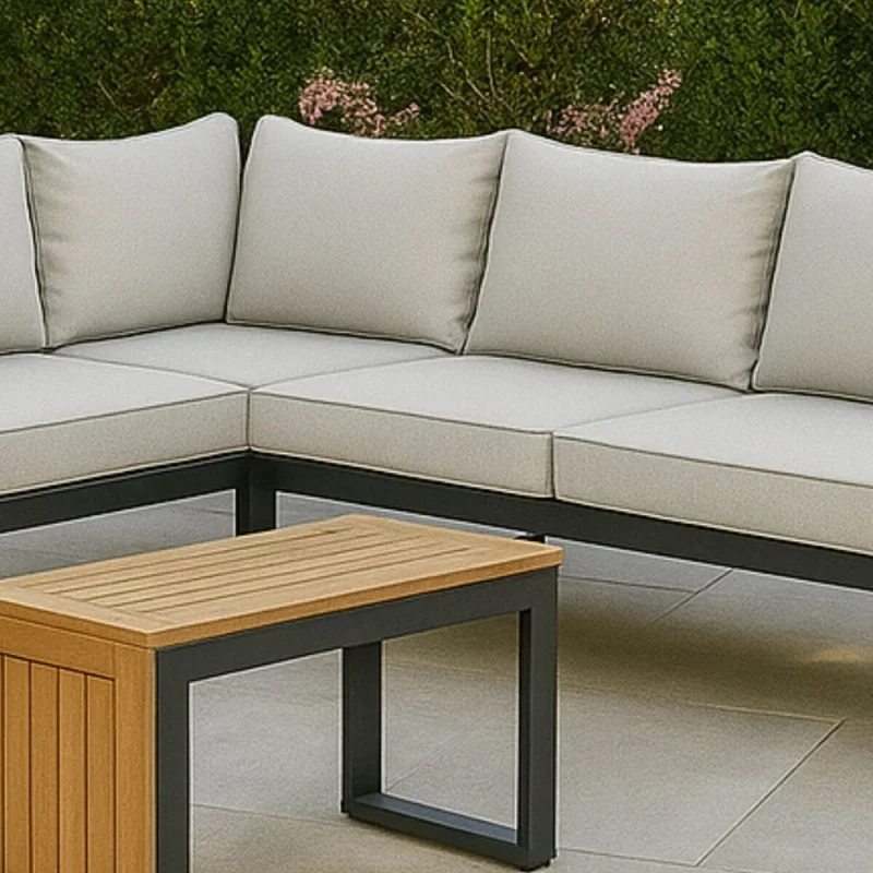 Juego de jardin esquinero Paris en Beige - Muebles para el exterior, Uruguay | La Cueva Muebles, vista 4
