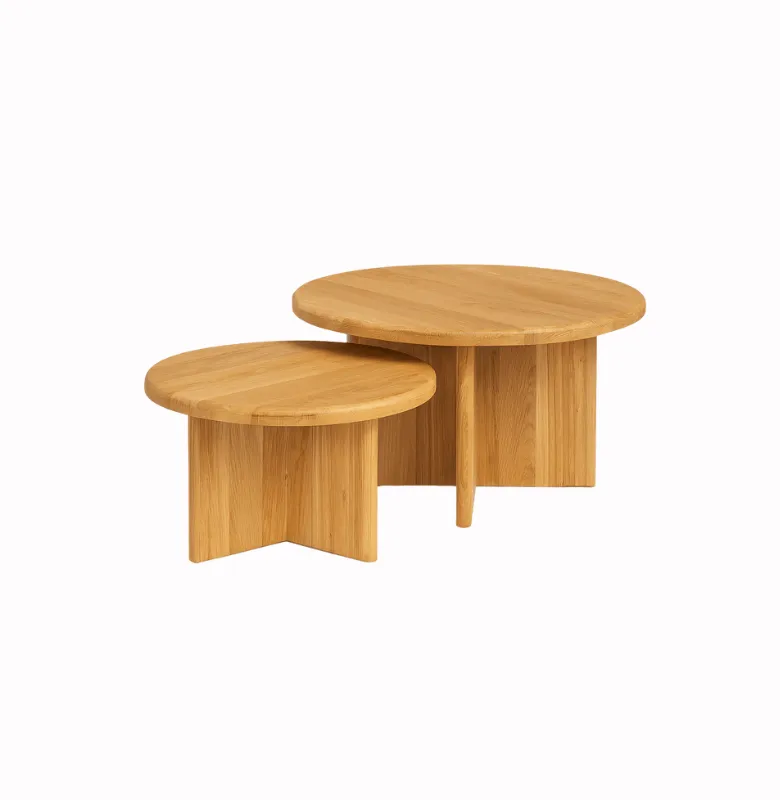 MESA LIVING OVO TEKA NAT en Madera natural - Mesas de living, Uruguay | Masinfinito Casa