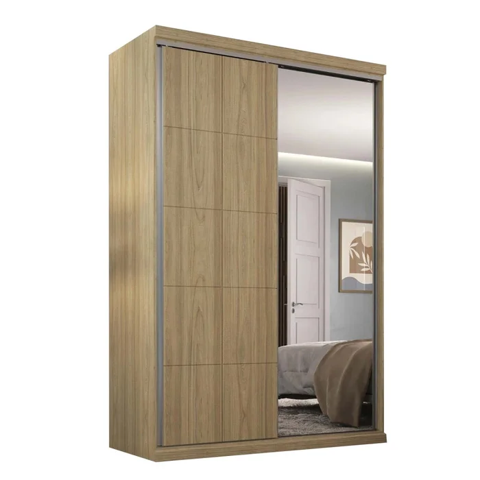 Ropero Placard 2 Puertas Mdf Natural-beige South en Beige - Roperos y placares, Uruguay | Divino, vista 3