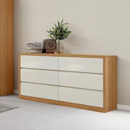 Comoda Mela 180CM 6 Cajones 100% MDF - Cómodas, Uruguay | Balton
