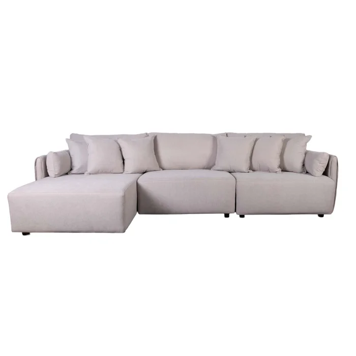 Sofá C/chaise Más De 4 Cuerpos Tela Natural-beige Amalfi Beige en Beige - Sillones y sofás, Uruguay | Divino, vista 2