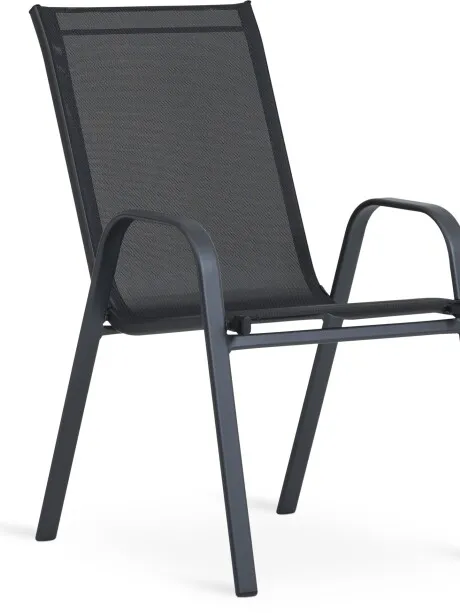 Silla apilable LEKNES negro en Negro - Muebles para el exterior, Uruguay | JYSK