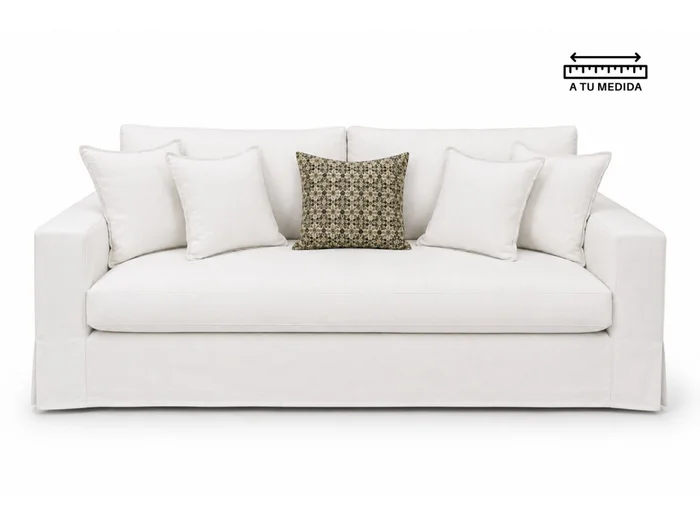 Sofá 3 cps Desenfundable 2.00m en Blanco - Sillones y sofás, Uruguay | Finkel