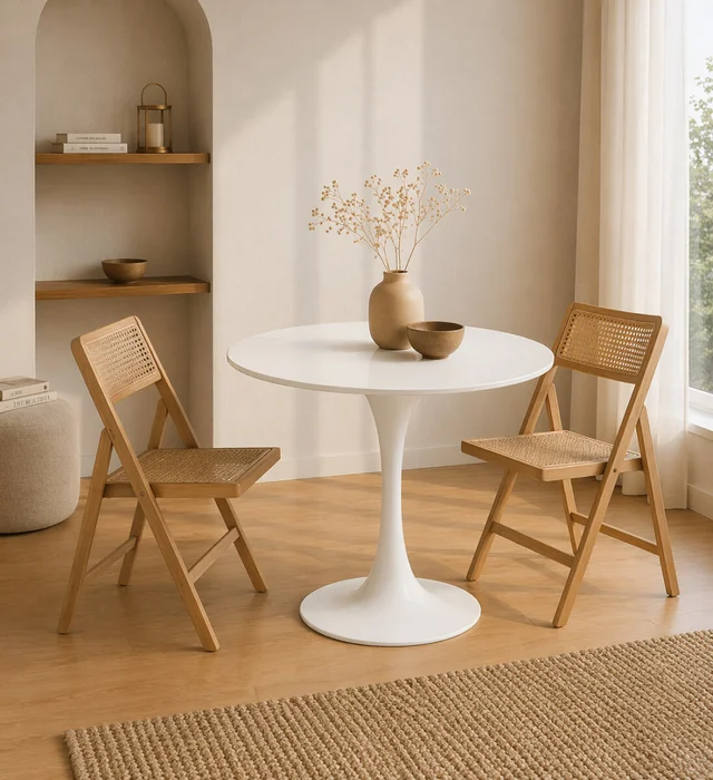 Mesa de Comedor Tulip - White en Blanco - Mesas de comedor, Uruguay | Samic, vista 3