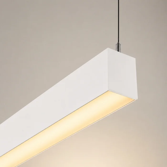 Luminaria Lineal LED 36W Blanco Luz Cálida 120cm en Blanco - Lámparas colgantes, Uruguay | Serlux, vista 2