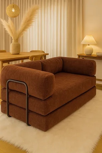 Sofá Teddy - Hydroproof (Tonos tierra) en Marrón - Sillones y sofás, Uruguay | Bloop Home