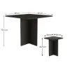 Conjunto de mesa y 4 banquetas Nogal/Negro en Negro - Mesas de comedor, Uruguay | Que Sal Muebleria, vista 8 de 9