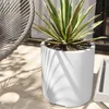 Macetero Cilindro 30 Blanco Alto 30cm x 30cm diametro, 20 lts en Blanco - Macetas, Uruguay | Champagne Home, vista 2 de 3