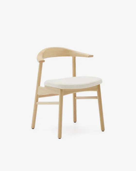 Silla desenfundable Timons de madera maciza de roble con acabado natural FSC Mix Credit en Madera natural - Sillas, Uruguay | Kavehome