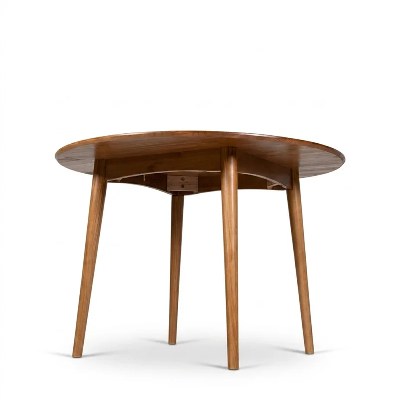 Mesa de Comedor Olmo - Redonda - 115 - Honey en Marrón - Mesas de comedor, Uruguay | Nyr, vista 4