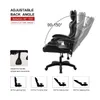 Silla Gamer Gaming Ergonomica Reclinable - PU - Blanco en Multicolor - Escritorios y sillas de escritorio, Uruguay | Rústico Hogar, vista 4 de 5