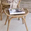 BANQUETA DE RATTAN GRIS en Madera natural - Butacas, banquetas y puffs, Uruguay | Sentido Jose Ignacio, vista 1 de 3
