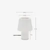 Lámpara de mesa Alaro de mármol blanco en Blanco - Lámparas de mesa, Uruguay | Kavehome, vista 5 de 5