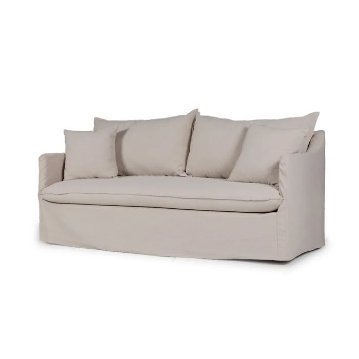 Sofá Snow con Funda - Tela Rústica - 2,5 cuerpos - TD5263-1636 (Capuccino) en Beige - Sillones y sofás, Uruguay | NYR