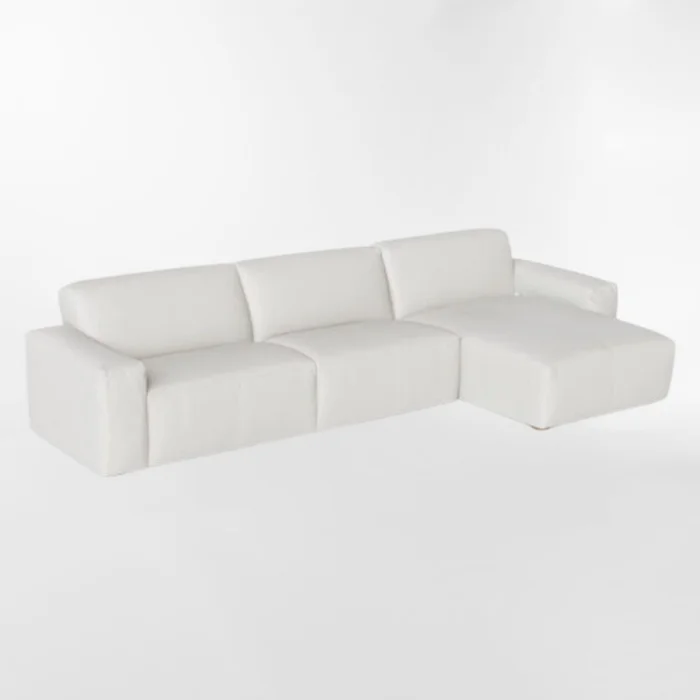 Sofá con chaise LOFT Blanco DERECHO en Blanco - Sillones y sofás, Uruguay | Viasono, vista 3