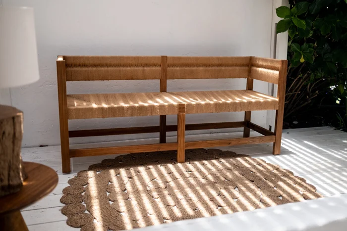 Banco Medewi Teca y Cuerda - Muebles para el exterior, Uruguay | Rumah Studio Home