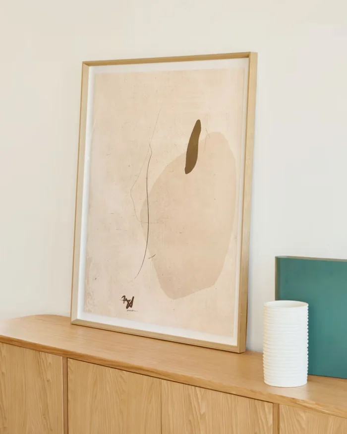 Cuadro abstracto beige Sormi 80 x 100 cm en Beige - Decoración de pared, Uruguay | Kavehome, vista 2