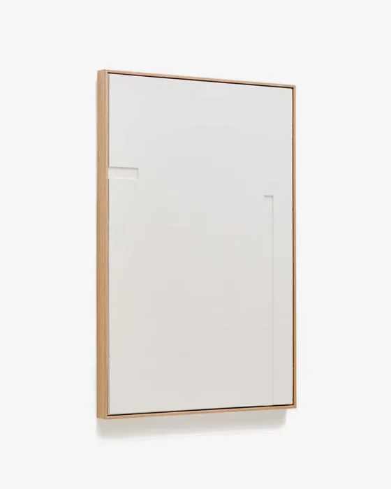 Cuadro Sefri con formas geométricas - rectas blanco 60 x 90 cm en Blanco - Decoración de pared, Uruguay | Kavehome