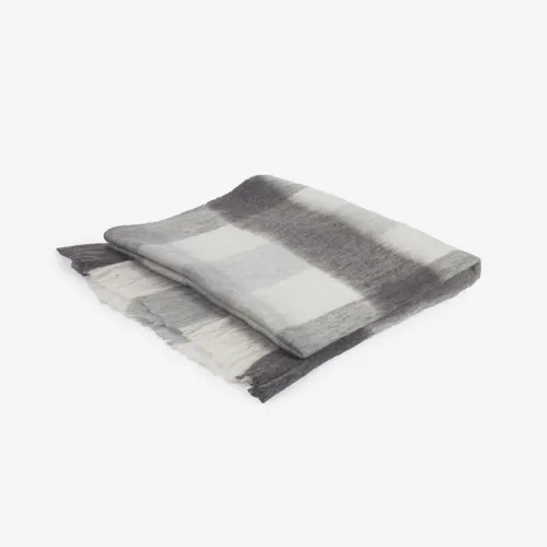 Manta Catarina cuadros blancos y grises 125 x 150 cm en Multicolor - Textiles, Uruguay | Kavehome