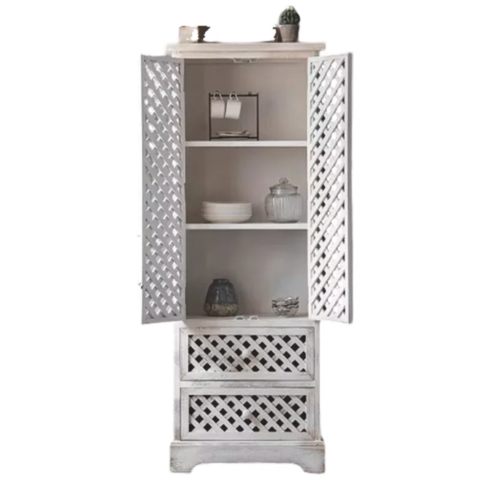 Mueble Vintage Blanco Vertical en Blanco - Aparadores y recibidores, Uruguay | Decotech, vista 2