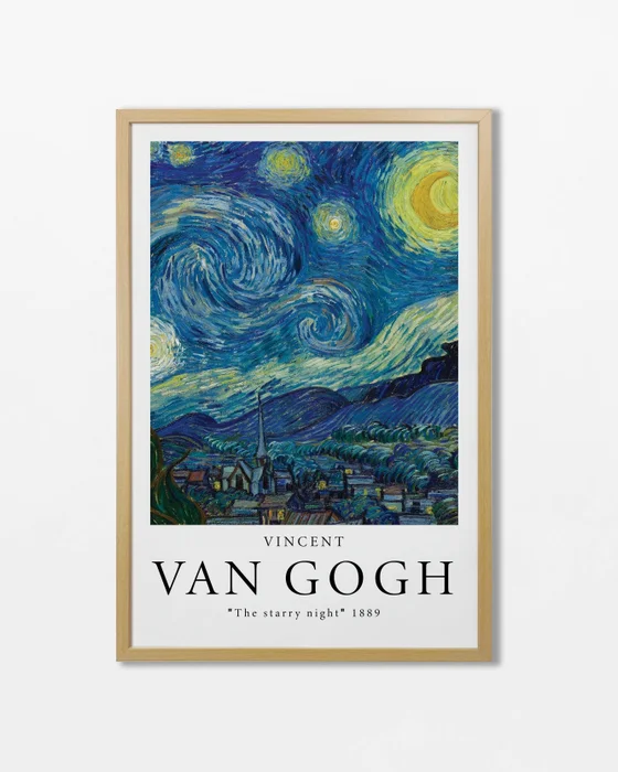 Vincent Van Gogh - The starry night en Multicolor - Láminas, Uruguay | La Cuadrería