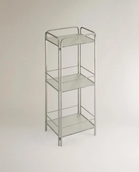 MUEBLE ALMACENAJE ACERO Y VIDRIO en Plateado - Aparadores y recibidores, Uruguay | Zara Home, vista 4